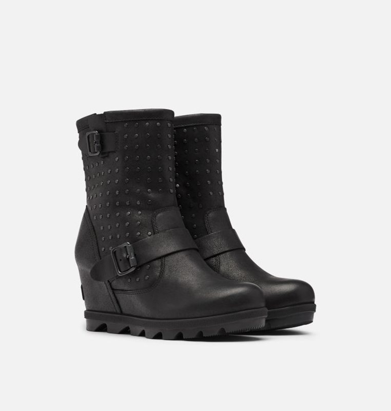 Sorel Joan Of Arctic™ II Stud Boot - Womens Wedges Black - 734620XYG